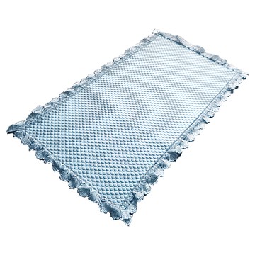 Mimo 米夢家居 3D豆豆涼墊/單人沙發椅墊 降溫散熱必備/可機洗超涼感  90 x 70cm  冰雪藍