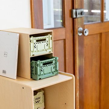 土耳其Aykasa折疊收納籃(S)-抹茶綠