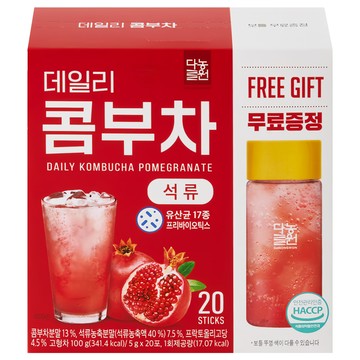 Danongwon 乳酸菌康普茶 + 瓶子 石榴  1盒  20包  5g