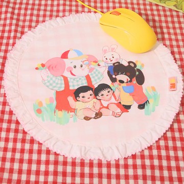 無限宇宙 80s復古昭和 say hi 滑鼠墊 印花布藝