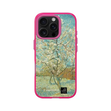 iPhone 16 Pro Clear 粉漾桃 - Van Gogh Museum - 盛開的桃花