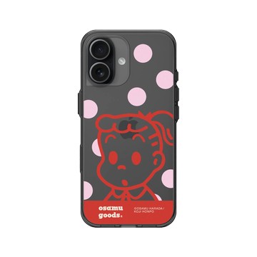 iPhone 17 Clear (相機按鈕) 酷墨灰 - OSAMU GOODS - 大圓點系列-Jill