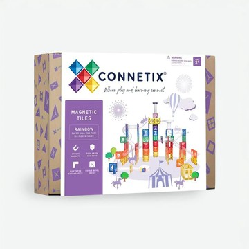 【Connetix】彩虹磁力積木-超級滾球軌道組(134pc