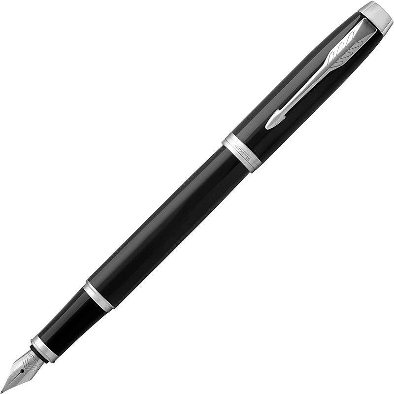 PARKER パーカー 万年筆 F 細字 IM コアライン ブラックCT 1975591 両用式 正規輸入品 約153mmx10mm