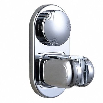 E.dot 吸盤五檔位蓮蓬頭架 銀色 ABS電鍍材質  14.5 x 7 x 9cm