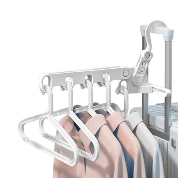 日本AISEN 【旅行專用】2段式5連勾曬衣架