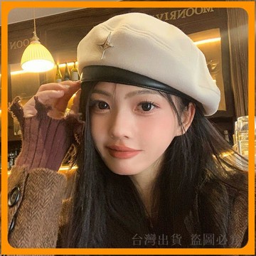 免運🔥貝雷帽女秋冬季 英倫風韓系藝術八角帽 顯臉小百搭新款 大頭圍畫家帽 復古文青帽 潮流報童帽 秋冬保暖配件