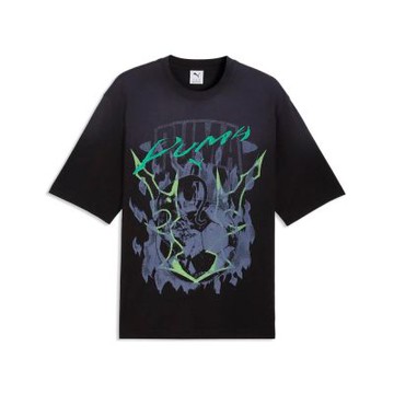 PUMA 流行系列PUMATECH-X水洗圖樣寬鬆短袖T恤(M) 男 短袖上衣 63442201