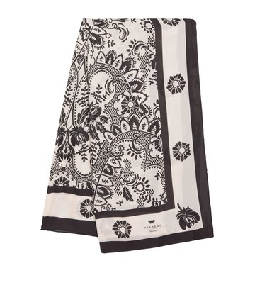 Weekend Max Mara Modal-Silk Patterned Stole Scarf