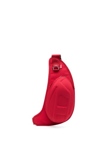 Diesel - logo-embossed hard shell belt bag - men - Polyester - One Size - Red