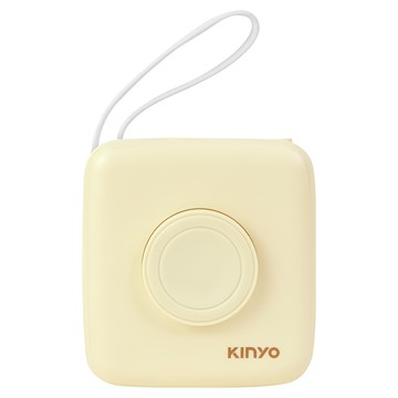 Kinyo 8in1小方糖大容量雙線行動充  KPB-2651Y  米黃色