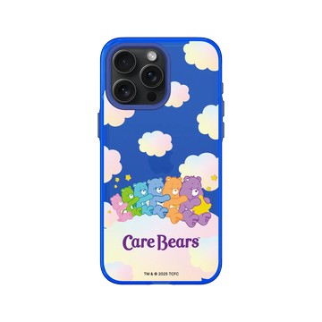 iPhone 15 Pro Max Clear 激光藍 - Care Bears - 雲朵綿綿