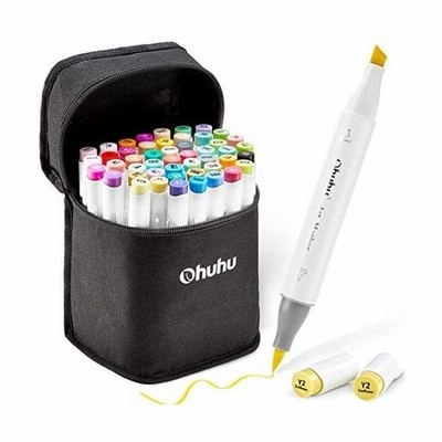 Ohuhu イラストマーカー 筆 細字 48色 ブレンダーペン付き マーカーペン ふでタイプ 両用 鮮やか 手帳 イラスト 通販 Lineポイント最大get Lineショッピング