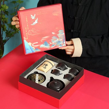 功夫茶具套裝組合高檔禮盒中式送禮會客辦公茶具套裝家用整套喝茶