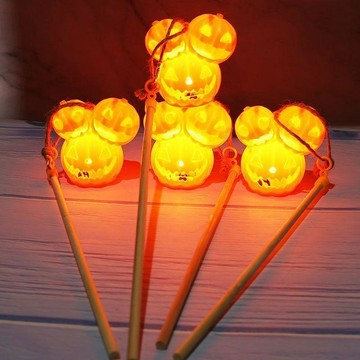 ✨MIMI 🎃萬聖節道具 活動場景裝飾萬聖節道具發光南瓜燈手提小夜燈酒吧派對活動場景裝飾氣氛圍佈置