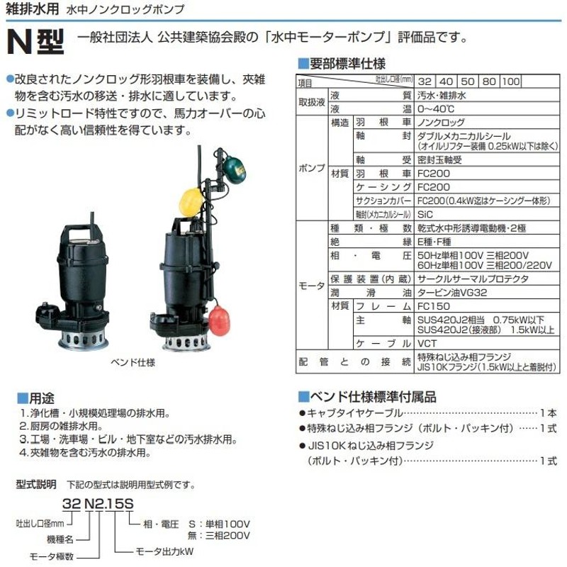 生まれのブランドで ツルミポンプ 自動交互形 水中ポンプ 汚水 汚物用