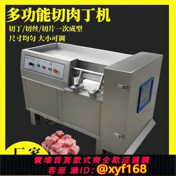 {可打統編 保固一年}全自動切丁機商用切塊機廠家多功能肉制品不銹鋼雞胸肉切丁機大型