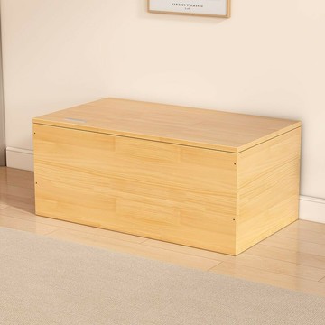 公司貨附發票  床底收納箱 實木拼接床箱收納箱多功能榻榻米箱子加寬拼接床定制陽臺儲物木箱