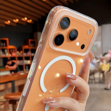 AI靈動按鍵 透明 磁吸手機殼 防摔保護殼 適用於 iPhone 17 Air 16 Pro Max