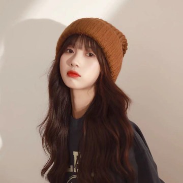 FB4084 韓版冬季時尚保暖針織堆堆毛線帽 (一組2頂)