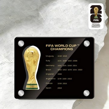 💕台現免運💕正版 2026 美加墨世界盃大力神杯展示牌 FIFA 官方周邊 歷屆冠軍紀念金盃亞克力擺件足球迷收藏禮物