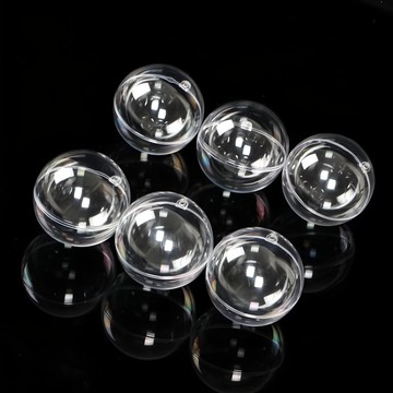 透明塑膠球 7cm  透明色  6個