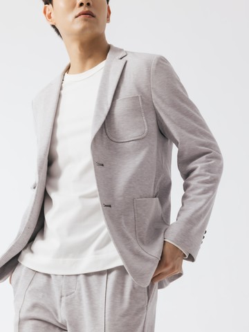 彈力針織套裝-西裝外套｜考究剪裁・都會通勤首選