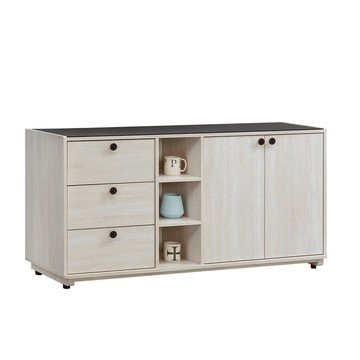 【唯熙傢俱】伊格鋼刷白5尺餐櫃