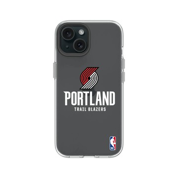 iPhone 15 Clear 透明 - NBA - Logo-波特蘭拓荒者 Portland Trail Blazers - Light