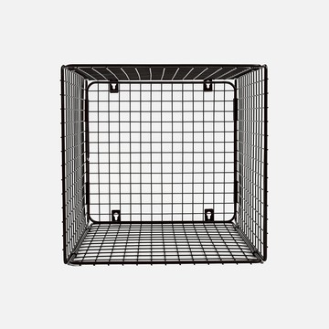 Home Zone 收納網格置物架 31.3x34.4x37.1cm 附掛勾*2