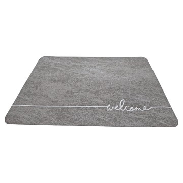 Mass 生活好物 軟矽藻泥防滑地墊 吸水地墊 腳踏墊 浴室/廚房可用  60 x 40cm  灰色