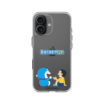iPhone 17 Clear Case（相機按鈕） 透明 - 哆啦A夢 Doraemon - 和大雄一起做什麼都開心