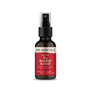 Dr. Mercola Vitamin B-12 Energy Booster Natural Blackberry 0.85 fl oz