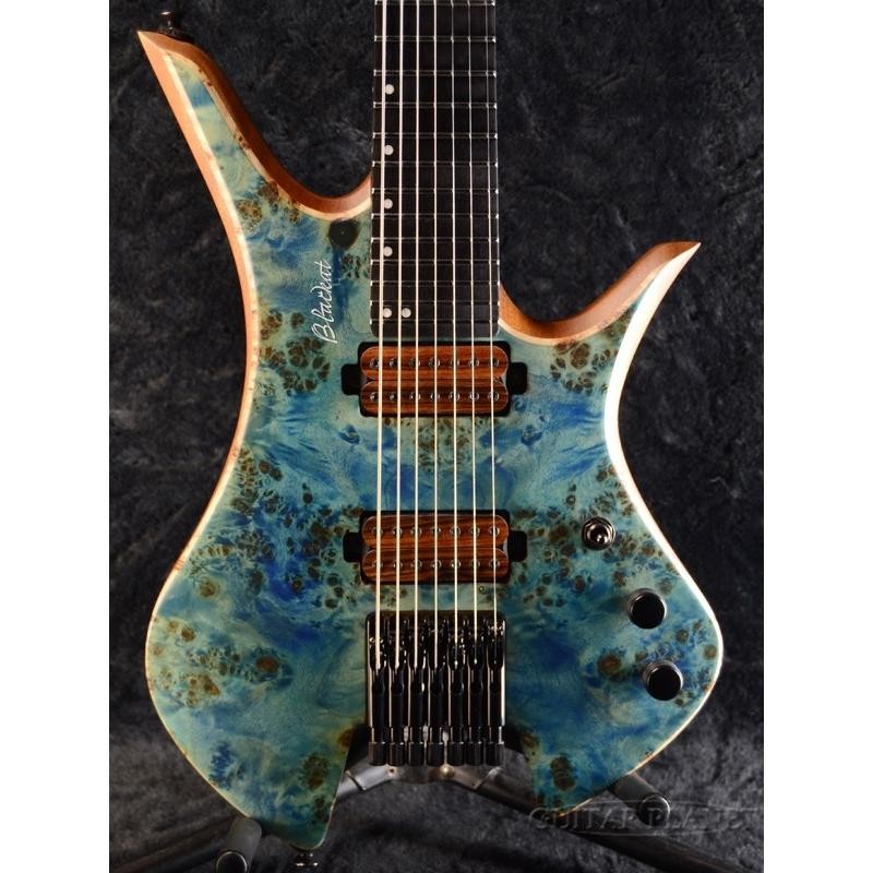 当店カスタムオーダー品】BLACKAT Guitars HDA 7 - Light Blue《エレキ 