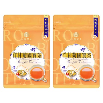 台灣茶人 南非綠國寶茶 Set 長葉 嚴選原片花瓣 天然零咖啡因  2.2g  10包  2袋