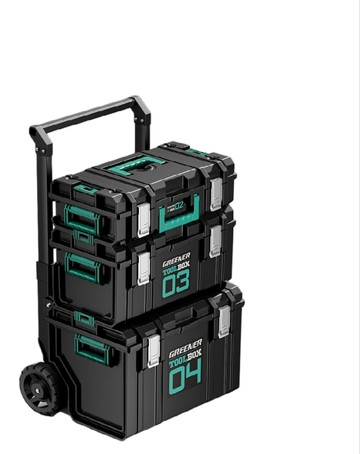 系統工具箱 FANGE方格 工具箱 組合式堆疊工具箱 3層工具收納箱 工業級堆疊箱 大容量組合式五金工具箱 多功能收納盒