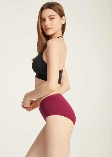 XXL 經典純色．高腰三角內褲(好運紅)