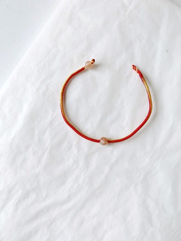 太陽石 蠟線糖果色幸運環 極細手環 結緣 閨蜜 姐妹 幸運繩