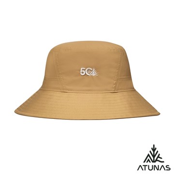 【ATUNAS 歐都納】50週年中性款防曬漁夫帽A6AH2504N琥珀棕/戶外/休閒/附帽夾/台灣製
