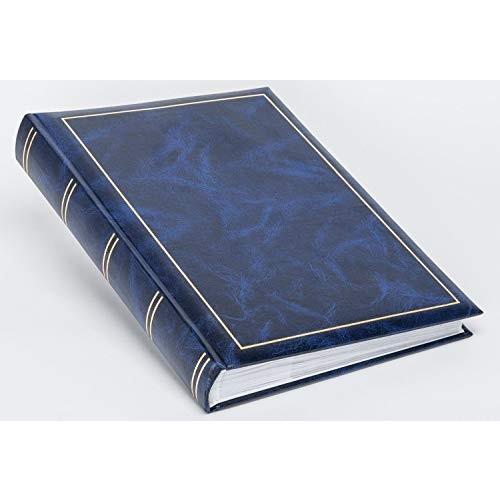 (Blue, Holds 300 6x4 Photos) Leather Look Memo Slip In Photo Album (Blue,