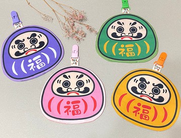 日本福神系列 | 造型手帕巾 | 不倒翁 | 達摩