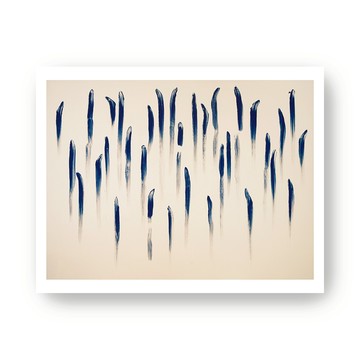 Lee Ufan 李禹煥 ｜From Line(F) - 原木色鋁框