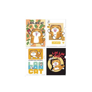 白爛貓 銀箔L型夾(隨機出貨)