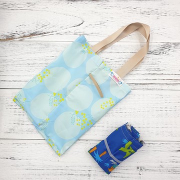 S11-環保雙杯樂享袋 超輕量飲料袋 一杯=二杯 早餐袋 二格袋