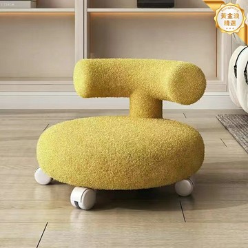 【萬向移動神器】滑輪圓凳 網紅凳子 靠背椅 置物凳 家用小椅子 客廳臥室 移動坐具 懶人收納必備