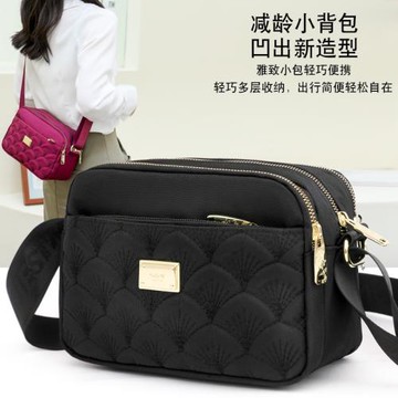 防水女包包多層尼龍牛津帆布斜挎包休閑小背包做生意收錢包單肩包