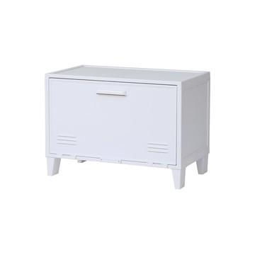 【日本天馬】Fits 加寬型可層疊置物收納櫃(附洞洞板)-DIY-多色可選典雅白