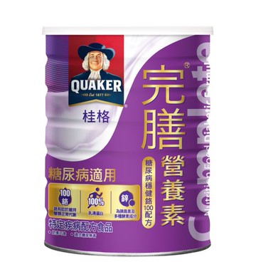 桂格 完膳營養素-糖尿病穩健鉻100配方粉 (900g/罐)｜糖尿病適用