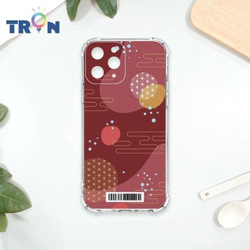 TRON IPhone 11 PRO 日系和風圓點流雲系列 四角防摔載具殼 軟殼 手機殼
