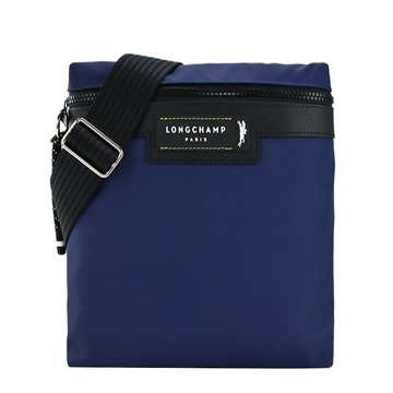 LONGCHAMP LE PLIAGE ENERGY系列再生尼龍直式斜背包（海軍藍）